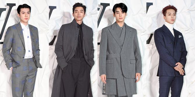 Celebrities at LV Korea Event: Sehun EXO, Gong Yoo, Cha Eun Woo, and Chloe Moretz