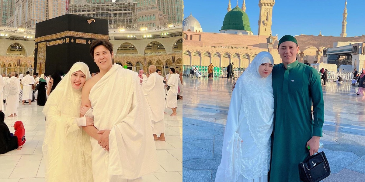 Having Experienced Miscarriage, Here are 8 Portraits of Via Vallen and Chevra Yolandi Performing Umrah Together Without Preparation