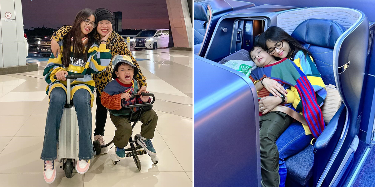 Once Ridiculed for Always Traveling Alone, 8 Photos of Fuji Inviting Gala Sky on a Vacation to Turkey - Diligently Taking Care of a Child on the Plane