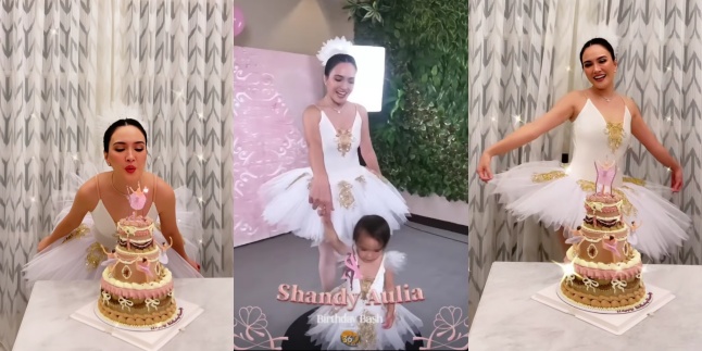 Feels Like Sweet Seventeen, 11 Photos of Shandy Aulia's 35th Birthday Celebration - Beautiful Twin Ballerina Like Claire