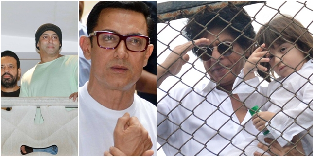 SHAHRUKH KHAN SAMPAI AAMIR, BEGINI LEBARAN ALA SELEB 