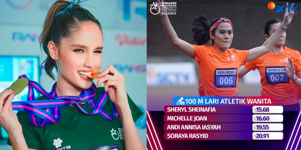 Sheryl Sheinafia Wins Two Medals at TOSI, Ready to Challenge Cinta Laura in the Running Arena