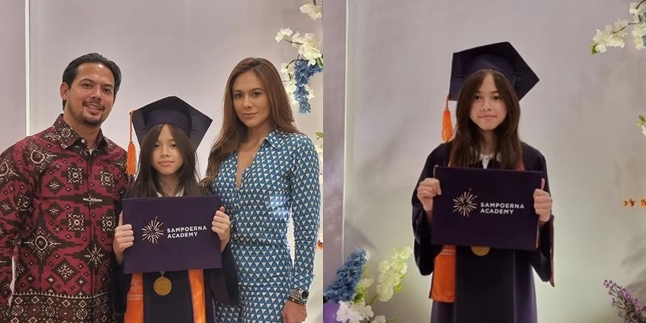 Already Divorced but Still Harmonious, Portraits of Wulan Guritno Attending London Abigail's Graduation Accompanied by Ex-Husband