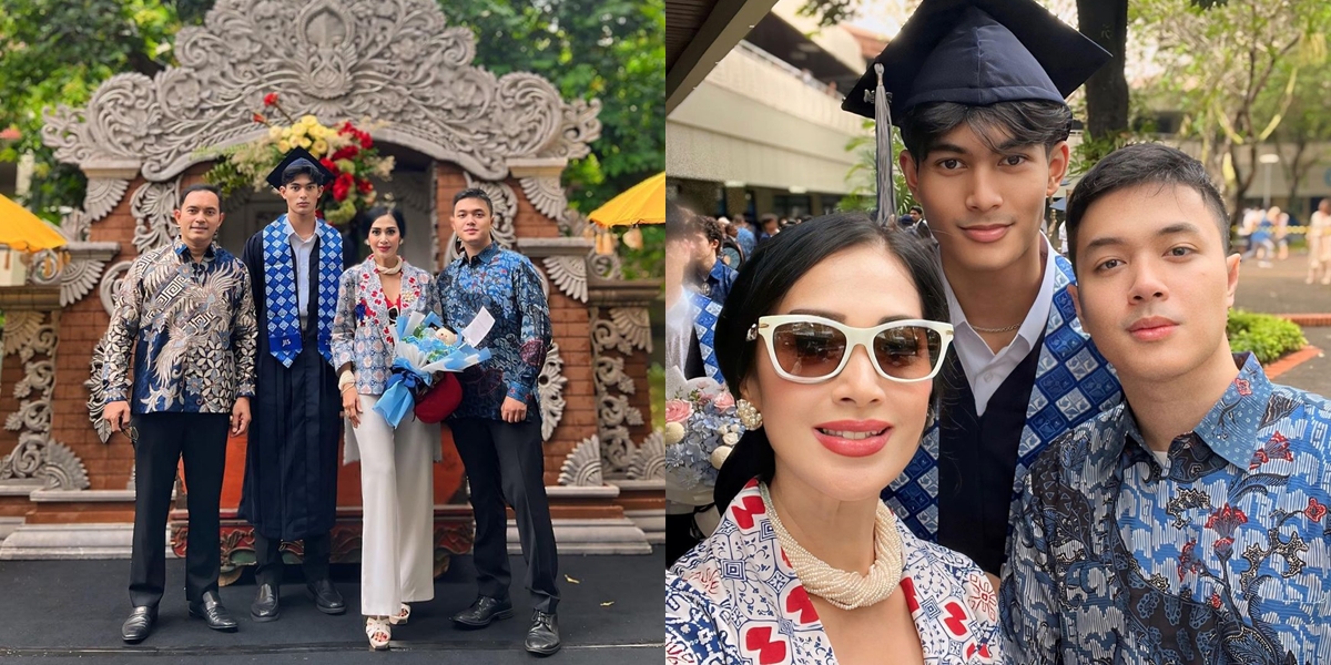 Already Received a Scholarship to Study in America, Here are 8 Portraits of Marco Putra Diah Permatasari's Graduation - Looking Handsome and Dashing in a Graduation Gown