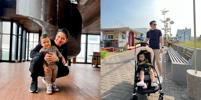 Already Over a Year Being a Hot Daddy, Here are 7 Photos of Irwansyah Taking Care of Baby Ukkasya - Patiently Carrying in the Mall to Giving Milk