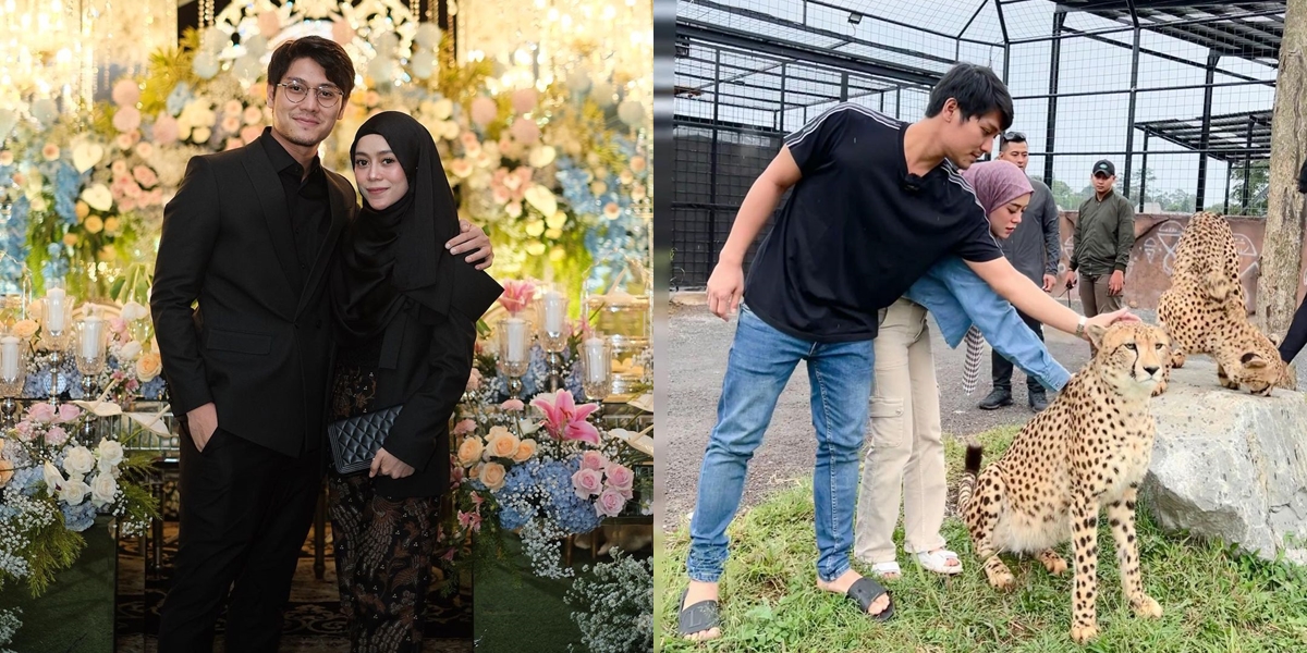 8 Latest Photos of Rizky Billar and Lesti who are More Harmonious, Holding a Leopard Together Despite Looking Scared - Making Netizens Happy