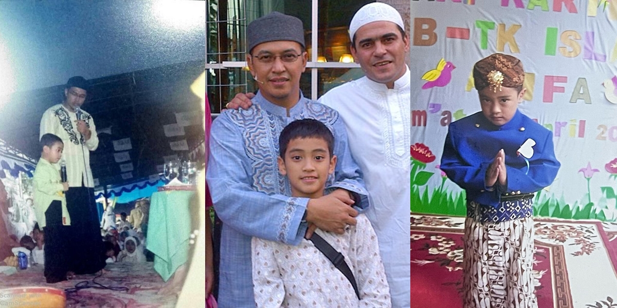 Already Handsome, 8 Childhood Photos of Abidzar Al Ghifari - His Looks Just Like Late Uje