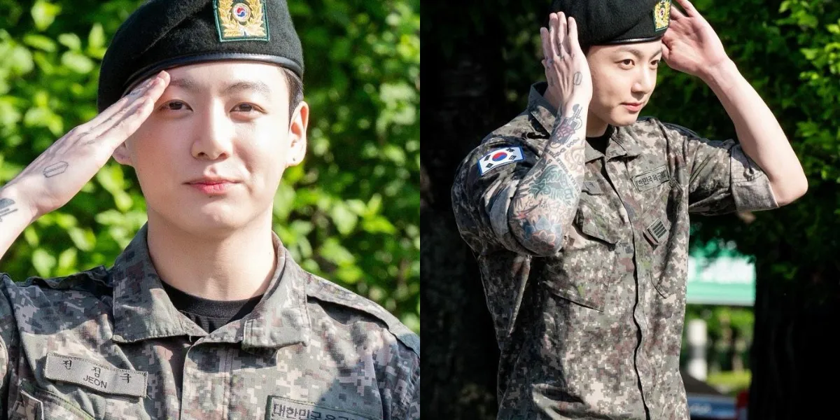 Following RM and V, Here are the Photos of Jungkook Officially Ending His Military Service