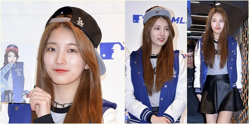 SUZY TAMPIL SPORTY FEMININ DI MLB FANSIGN EVENT 