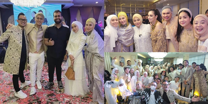 Not to Miss Attending Halal bi Halal for Celebrities, here are 7 Portraits of Beautiful Lesti Wearing All-White Outfit - Called a Small Mother with a Pearl Heart