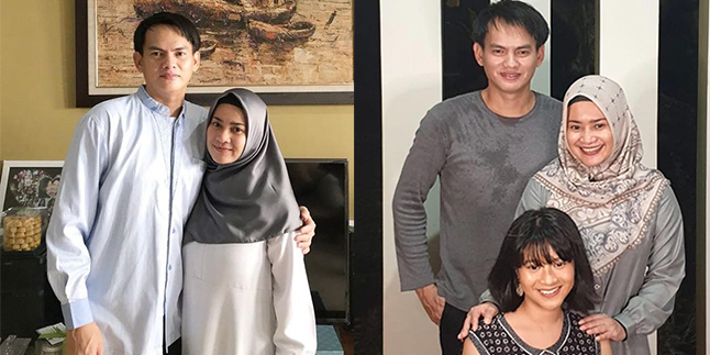 No Longer Alone, Here are 8 Pictures of Ikke Nurjanah's Eid with Her Husband and Family