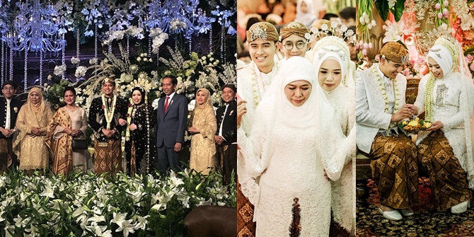 Meeting & Wedding Reception of Governor Khofifah's Child, Attended by Jokowi