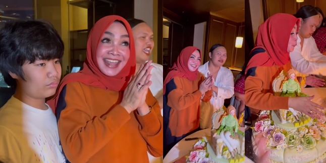 In the Middle of Divorce Process, 11 Photos of Rieta Amilia Receiving Birthday Surprise from Nagita Slavina - Looking Strong and Happy