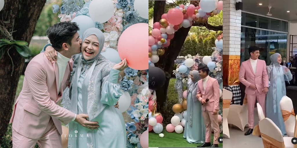 Very Touched, 15 Photos of Ria Ricis and Teuku Ryan's Gender Reveal Moment that Revealed a Baby Girl - Hugging with Happiness until Crying