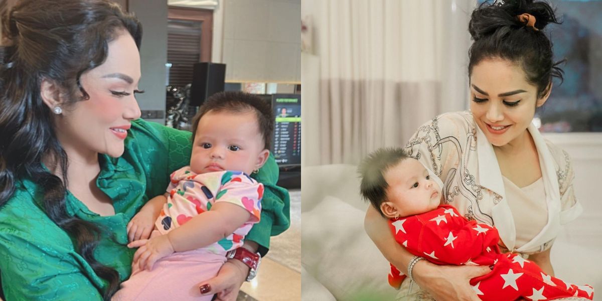 Still Looking Beautiful, 8 Photos of Krisdayanti While Caring for Her Beloved Grandchild Who is Willing to Remove Her Make Up - Becomes the Spotlight