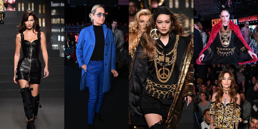 The Hadid Sisters Dominate the Moschino x H&M Fashion Show