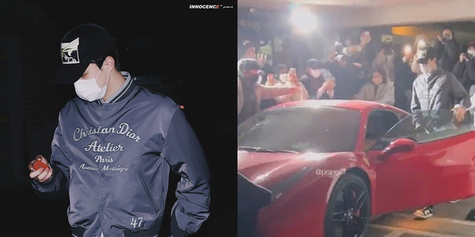 The Real Tuan Muda, Here's a Portrait of Sehun EXO Coming to the Gaming Place with His Red Ferrari