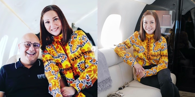 Rarely Wearing a Mini Dress That Makes People Stunned, Here are 8 Pictures of Maia Estianty Going to Bangkok on a Private Jet with Irwan Mussry - Said to Look Like a 17-Year-Old Teenager