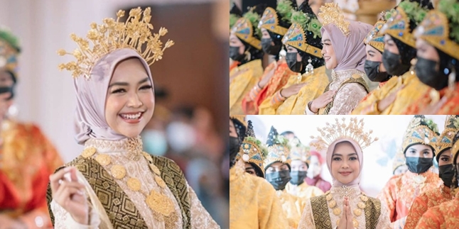 Showcasing Skills in Front of Teuku Ryan's Family, Here are 9 Photos of Ria Ricis Dancing the Ratoh Jaroe Dance from Aceh, So Beautiful!