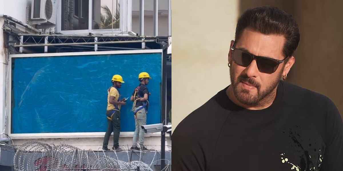 After Being Terrorized by Gangsters, Salman Khan's Photo Installing Bulletproof Glass at His Home - Viral in India