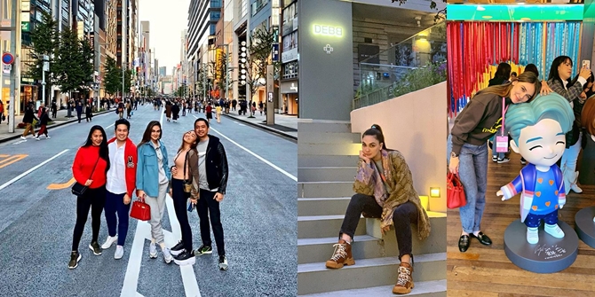 After Watching BTS and Walking in Korea, Luna Maya Joins Ayu Dewi's Vacation in Japan