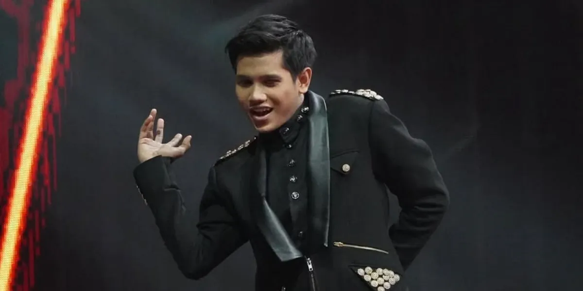 Valen, the participant of D'Academy 7, received a message from Soimah