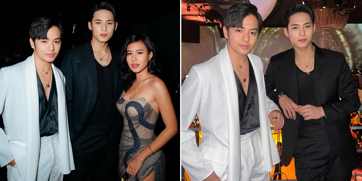 Viral Photos of Mingyu SEVENTEEN with Angga Yunanda and Shenina Cinnamon at Bulgari Event