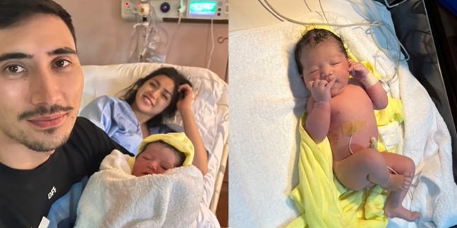 The Face of the New Baby Revealed, Portraits of the Moment of Jessica Iskandar's Childbirth - Vincent Verhaag Carrying Baby Don Becomes the Spotlight