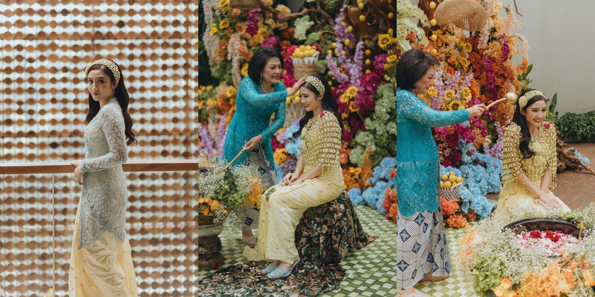 Realize Your Dreams, 8 Beautiful Portraits of Febby Rastanty During Her Pre-Wedding Siraman - Wearing Kebaya and Jasmine Garlands