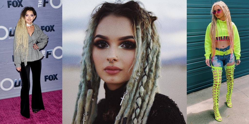 Zhavia Ward, a Singer with Distinctive Dreadlocks who is Skilled in Makeup