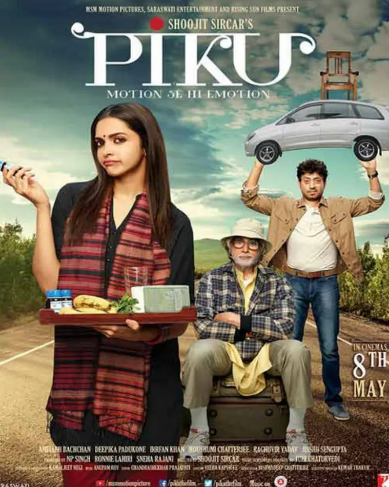Poster film 'PIKU' yang baru dirilis @indianexpress.com