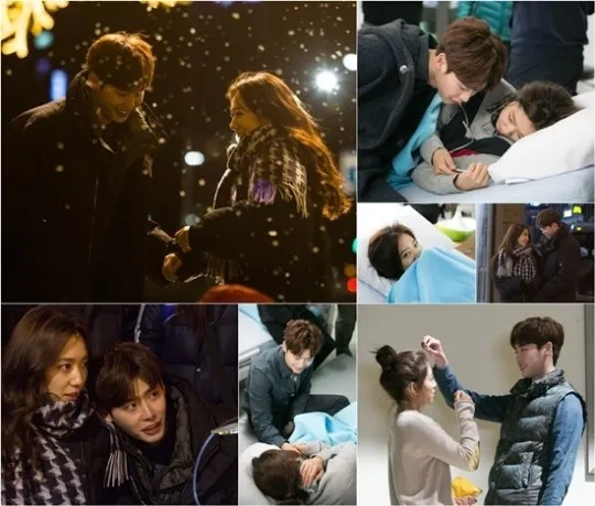 Park Shin Hye dan Lee Jong Suk yang selalu mesra saat di lokasi syuting. @soompi.com