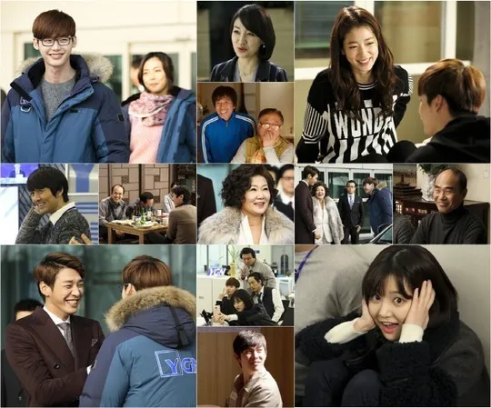 Lee Jong Suk, Park Shin Hye dan bintang lainnya saat syuting terakhir Pinocchio. @soompi.com