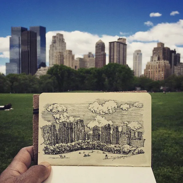 Sketch karya Pinot. (Credit: twitter.com/pinot)