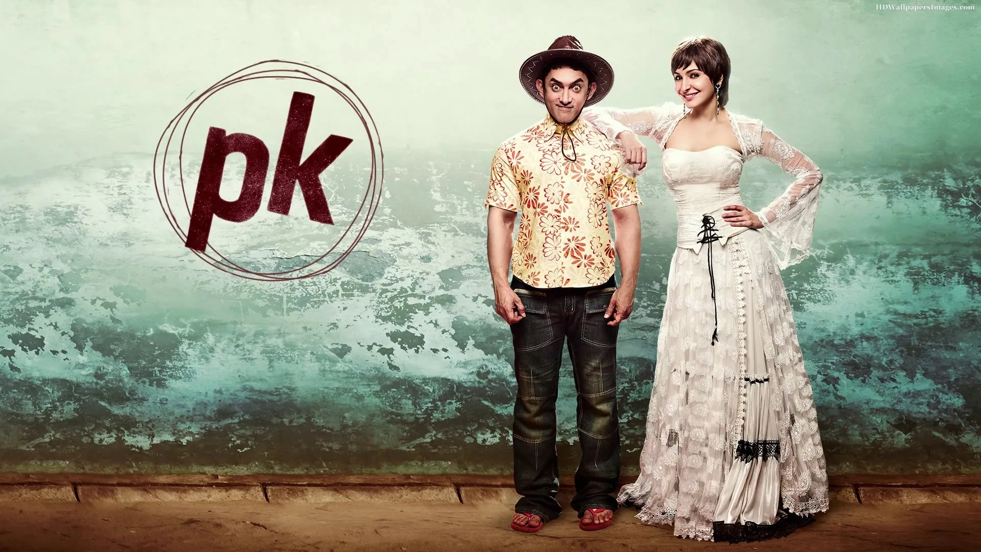 Aamir Khan dan Anushka Sharma dalam 'PK' @fullmovie2k.com