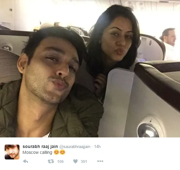 Saurabh berangkat ke Moscow, ada acara apa ya? ©twitter/saurabhraajjain
