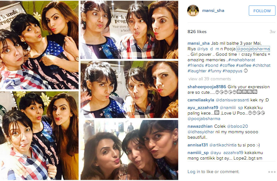 Begini gaya hangout seru ala Mansi dan Pooja © Instagram.com/mansi_sha
