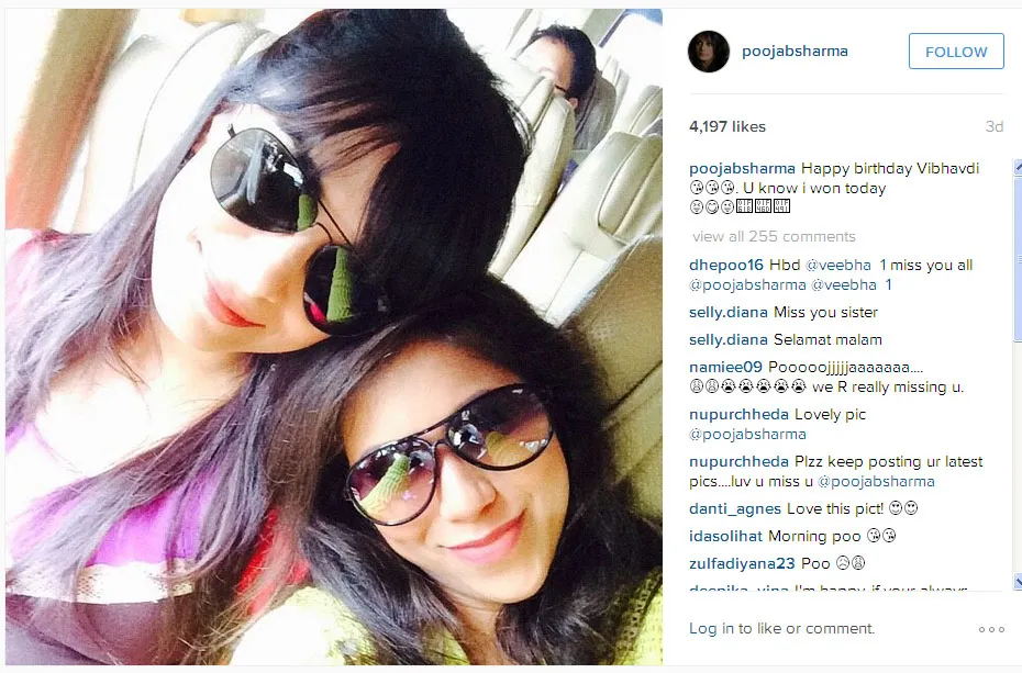 Pooja memberikan ucapan lewat akun Instagramnya © Instagram.com/poojabsharma