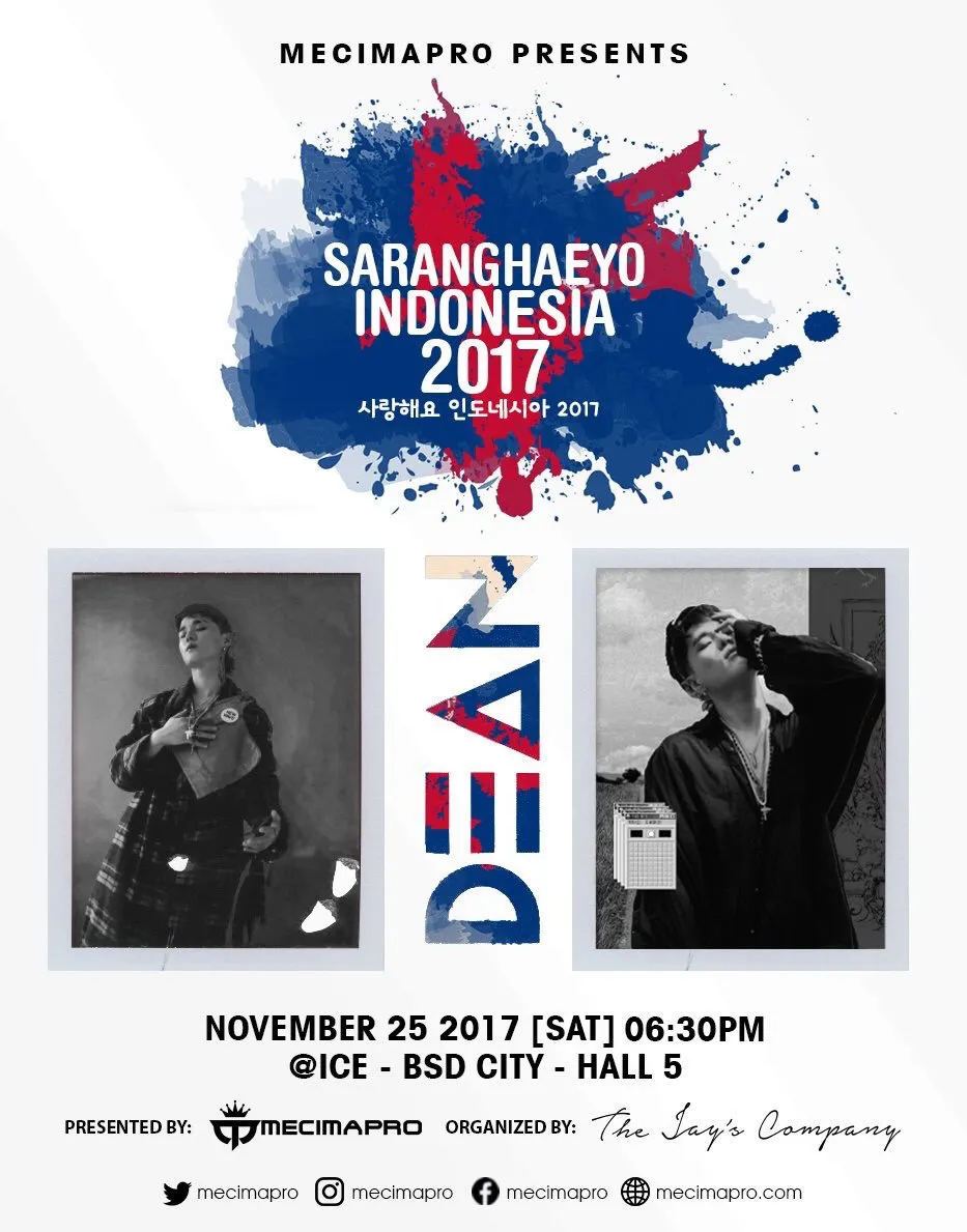 Dean menyanyikan beberapa lagu di Konser Saranghaeyo Indonesia © Istimewa