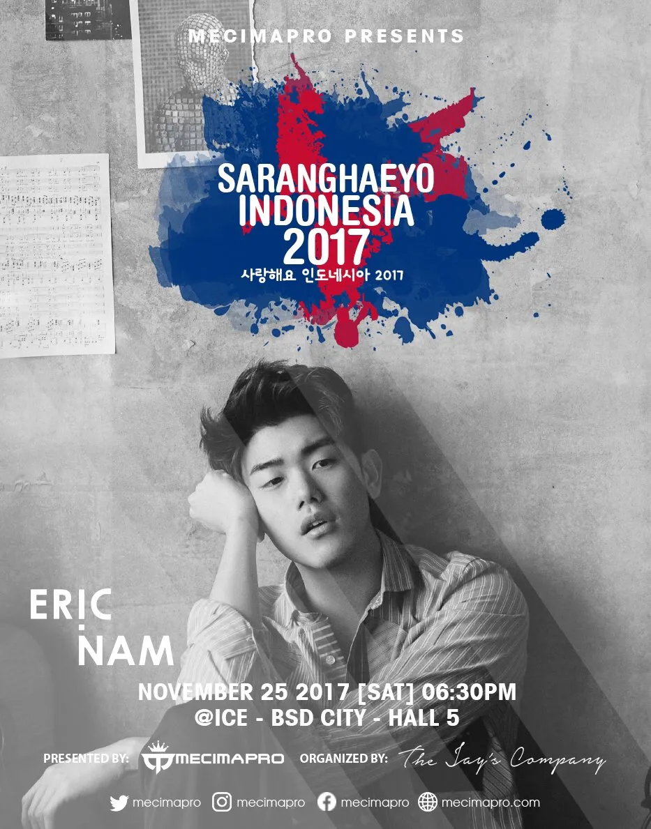 Eric Nam hibur penonton Saranghaeyo Indonesia © Istimewa