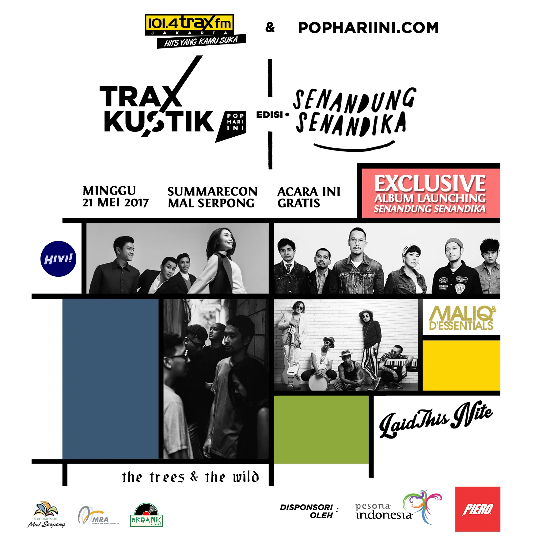 Anak Trax dan KLovers, pastikan kamu tidak melewatkan kesempatan untuk hadir di acara Traxkustik Pop Hari Ini © Trax FM