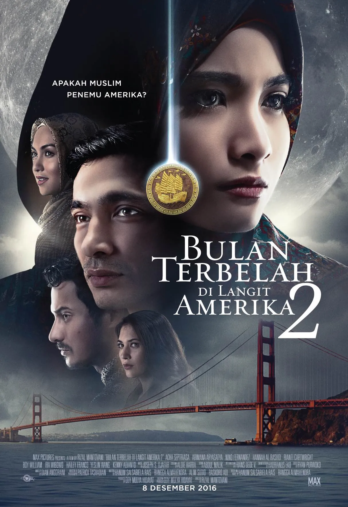 Akhirnya, Maxi Pictures resmi merilis poster BULAN TERBELAH DI LANGIT AMERIKA 2 © Maxi Pictures