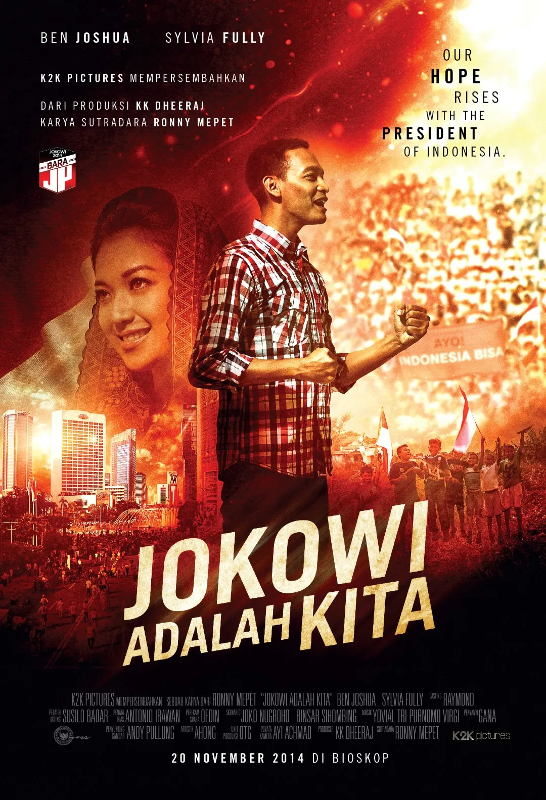 Poster perdana JOKOWI ADALAH KITA. (K2K Pictures)
