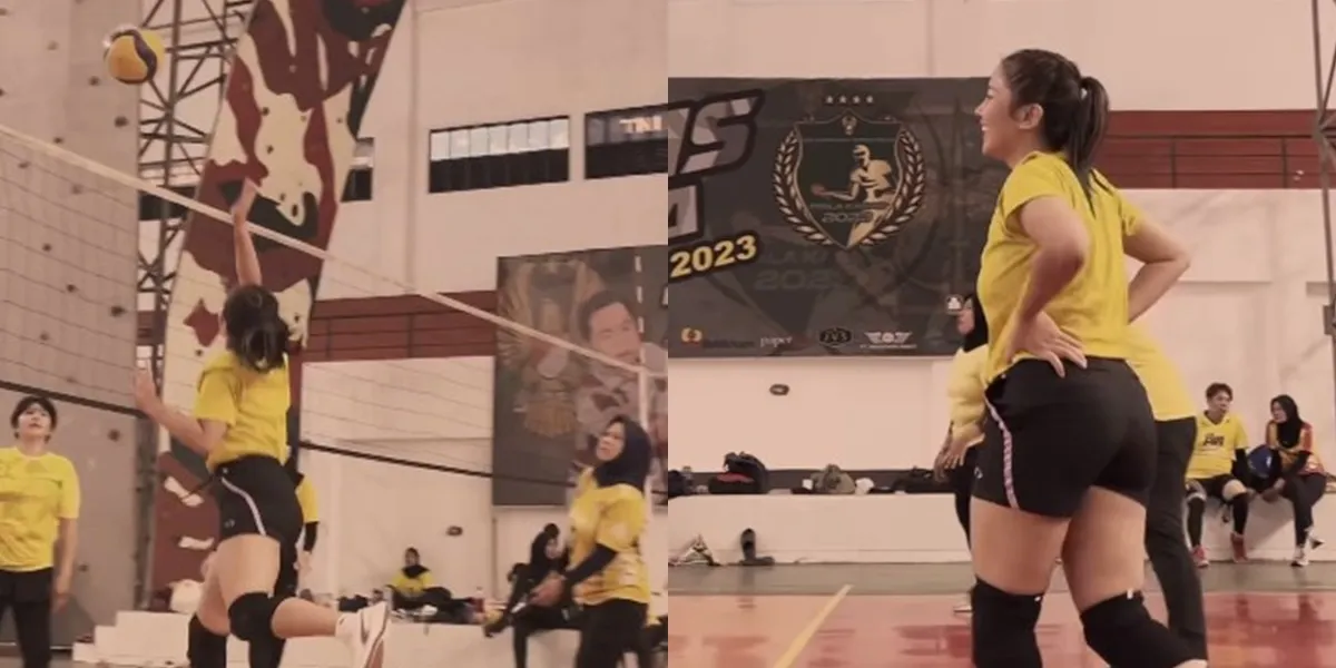 Potret Mutia Ayu Tanding Voli (Credit: Instagram/mutia_ayuu)