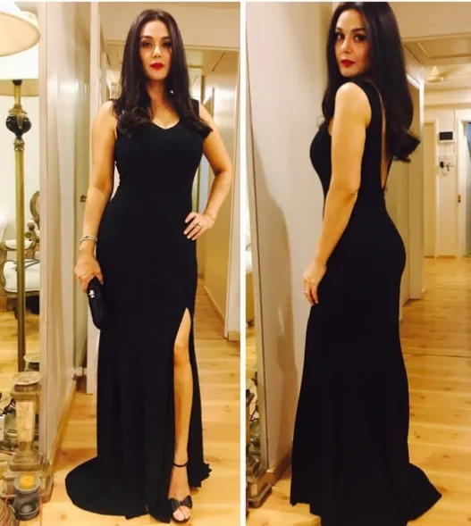 Gaya Preity Zinta di premiere XXX:RETURN OF THE XANDER CAGE India ©instagram/realpz