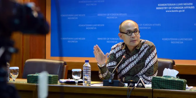 Juru Bicara Kementerian Luar Negeri, Arrmanatha Nasir. (credit: Liputan6.com)