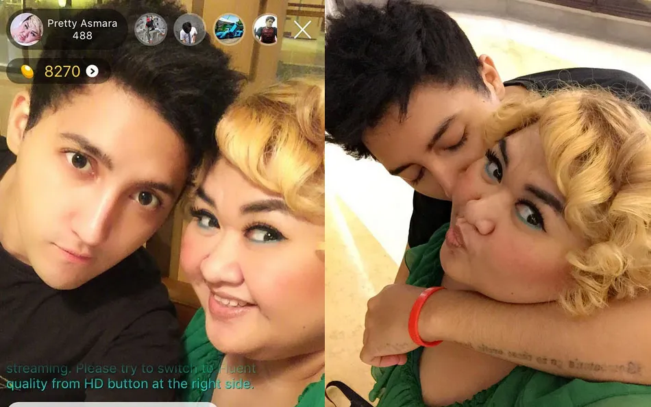 Pretty Asmara mesra dengan Aron Ashab © Instagram.com/prettyasmara