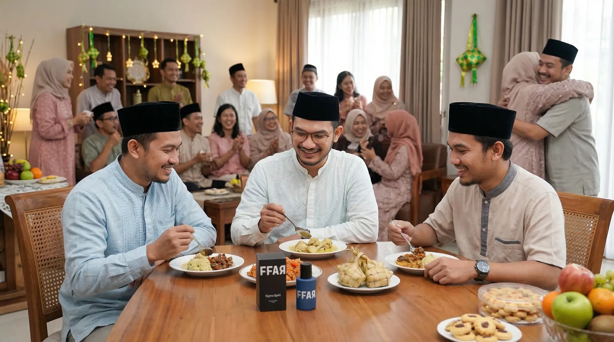 A dining atmosphere during Eid al-Fitr. (Flow)