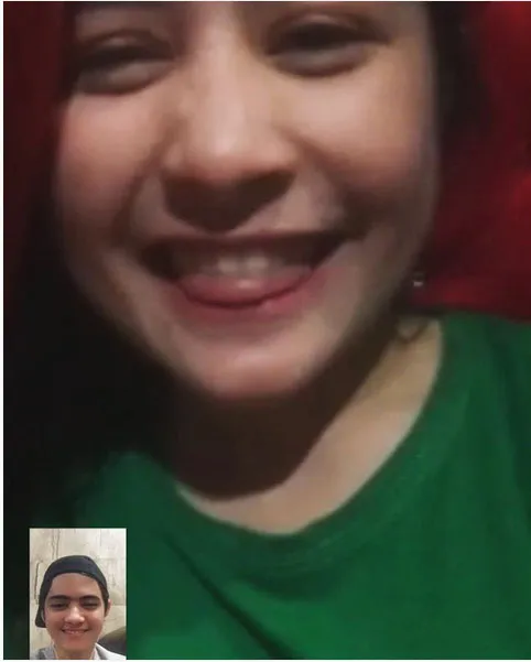 Aliando unggah foto ketika Facetime dengan Prilly © Instagram.com/aliandooo