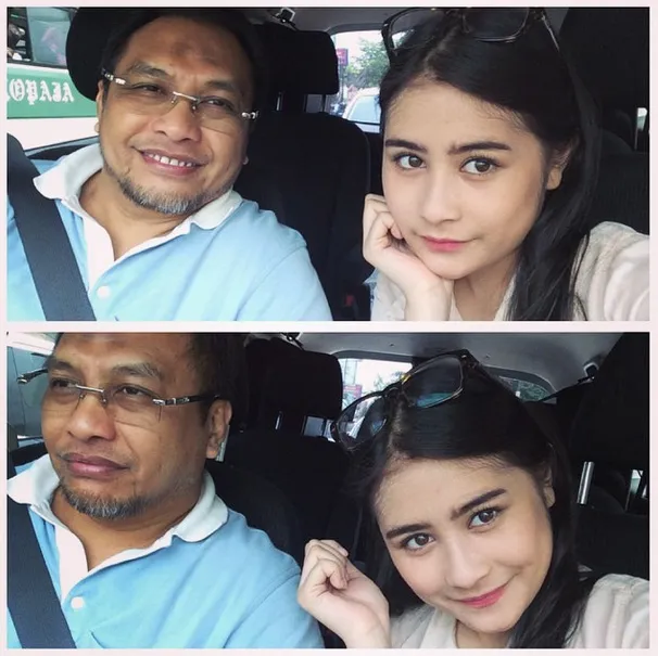 Prilly Latuconsina dan ayahnya @ Instagram/Prilly Latuconsina 